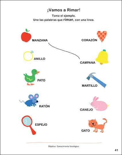 Livro de atividades em espanhol para crianças de 4 e 5 anos