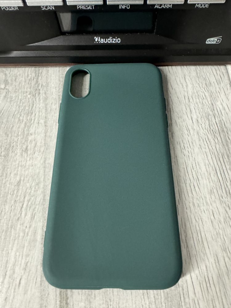 Etui do iPhone XS 5.8 cala Ciemno Zielony