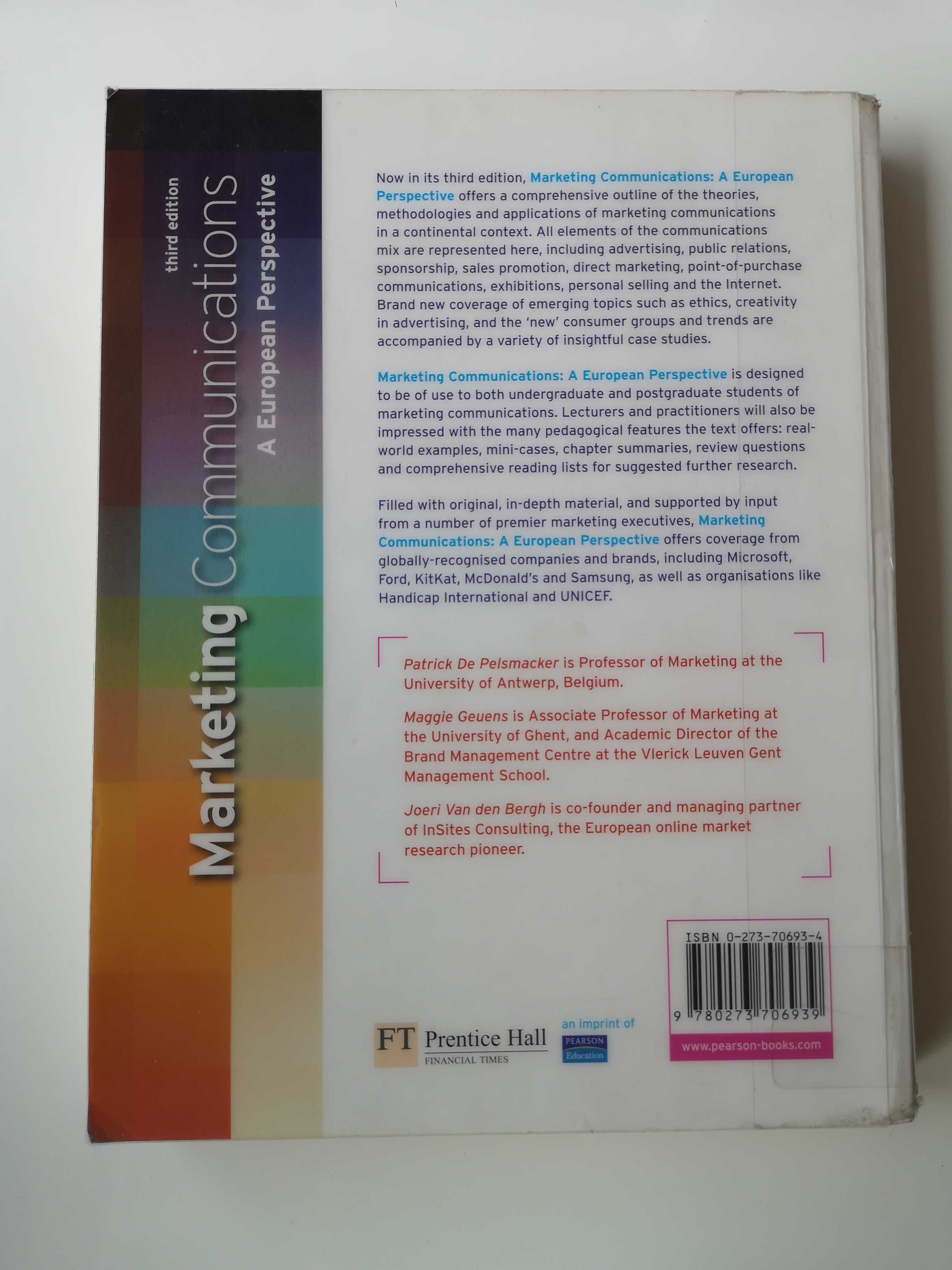 Pelsmacker
Marketing Communications A European Perspective 3rd edition