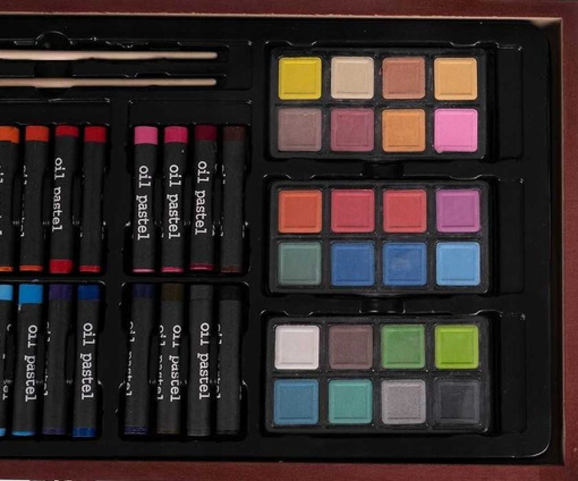 XXL Zestaw Do Malowania Drewniana Walizka Dla Dzieci Duży + GRATISY