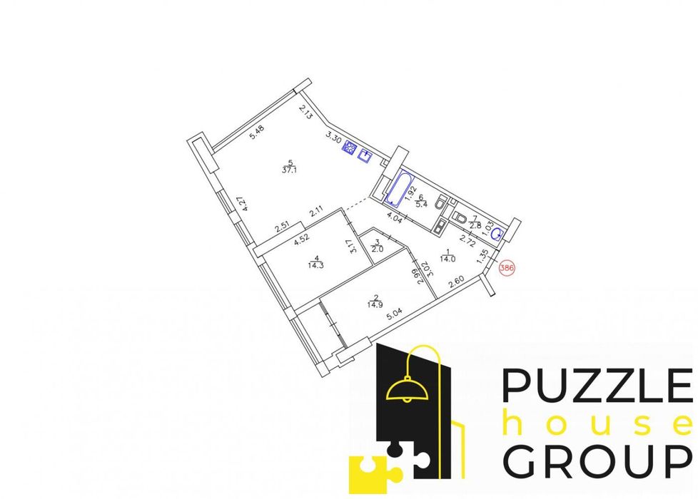 Продаж 3к квартири 93.80м2 Manhattan City, пр-т Берестейський 11