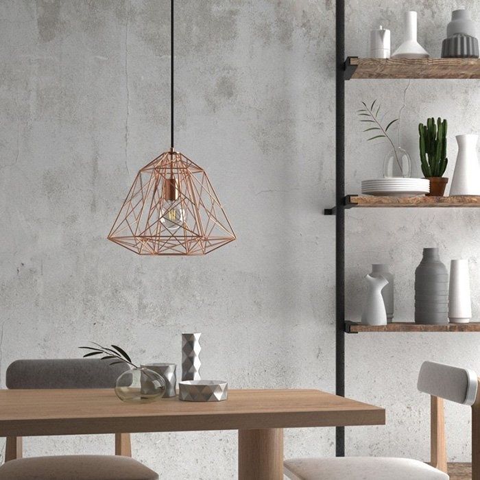 Oprawa, Lampa, Abażur, Klosz z drutu z oprawką E27