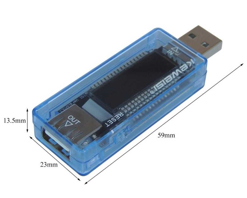 Miernik Cyfrowy Amperomierz Tester Ładowania na USB