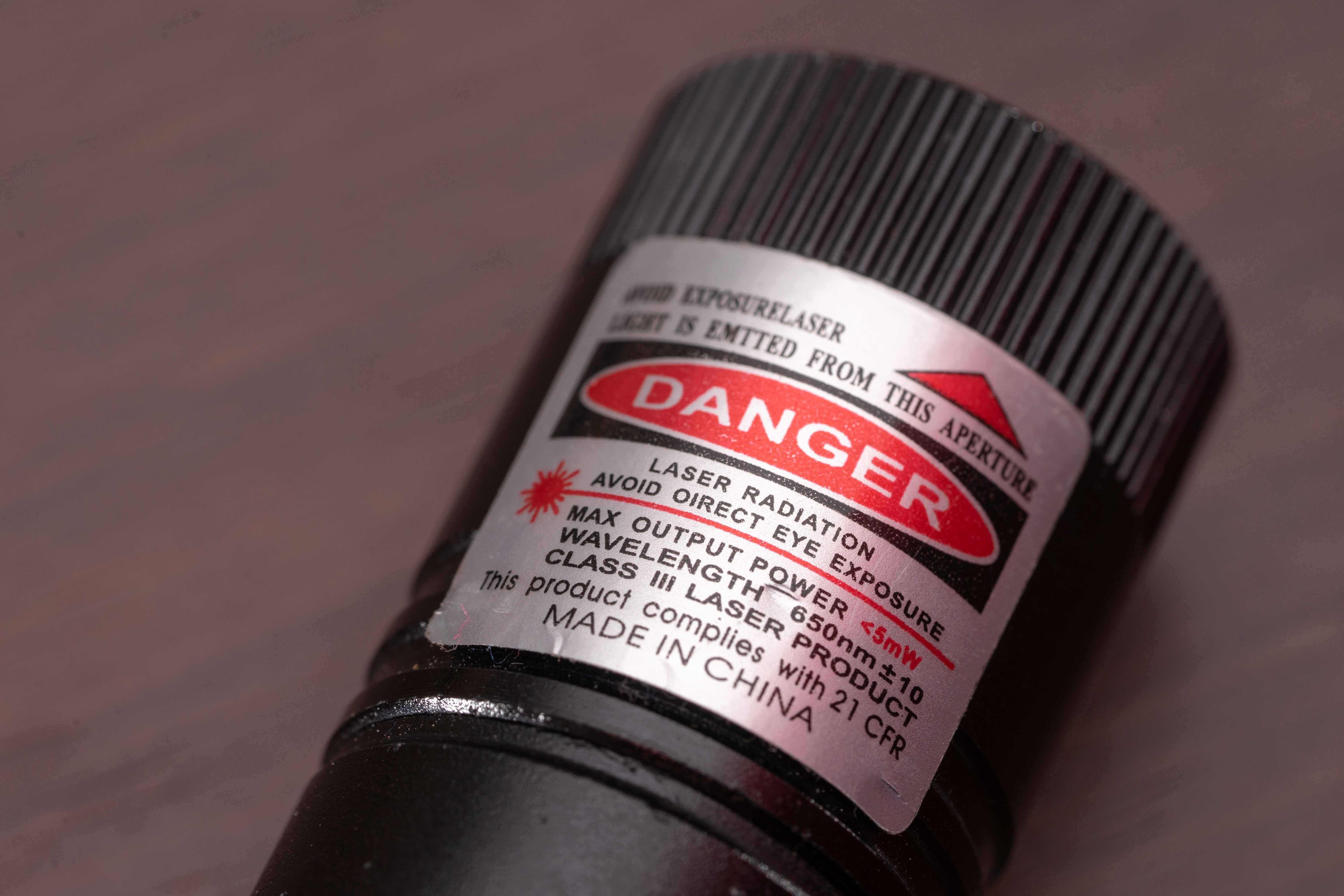 Apontador de laser vermelho