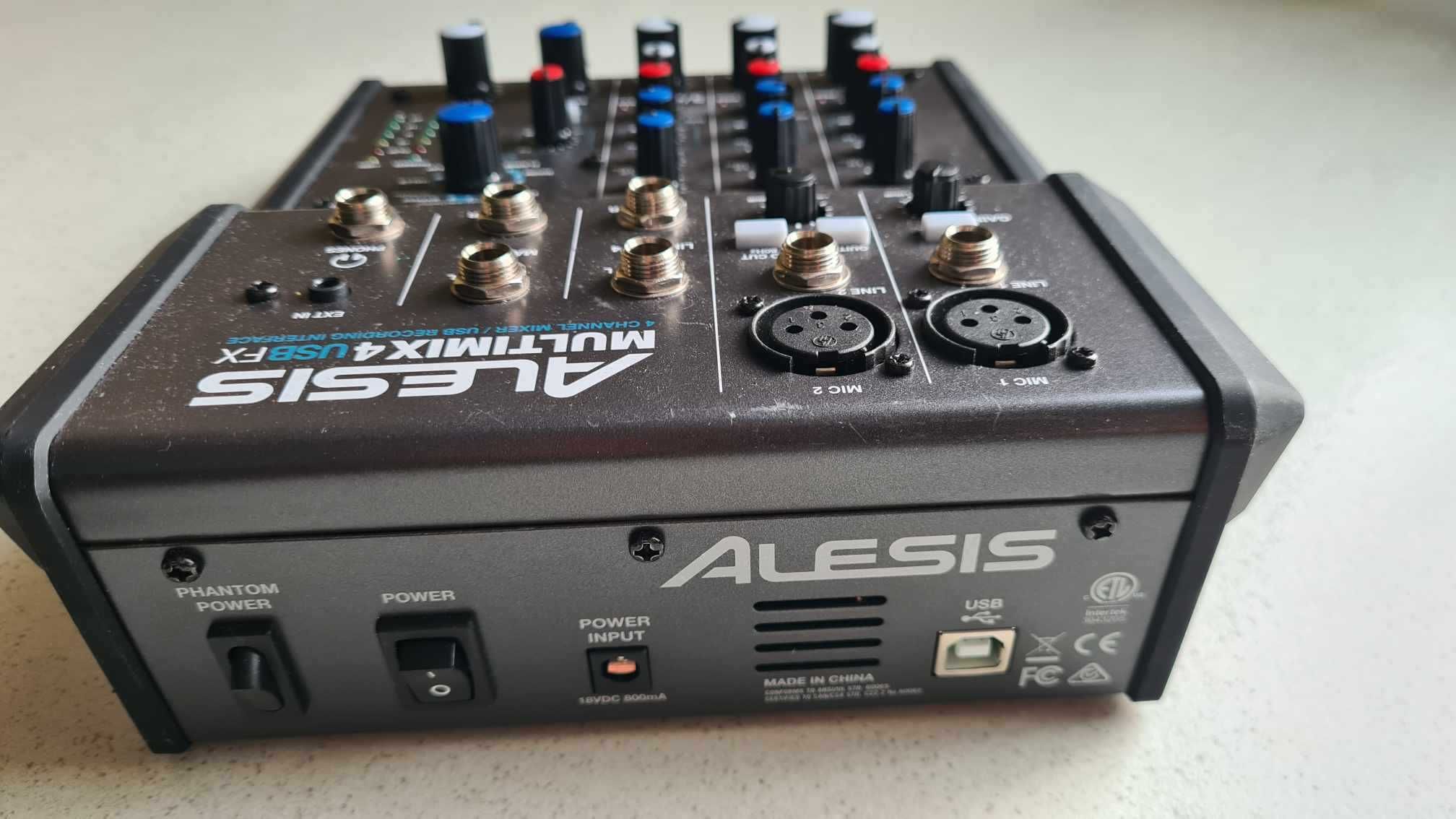 mikser z procesorem efektów ALESIS multimix4 USB FX