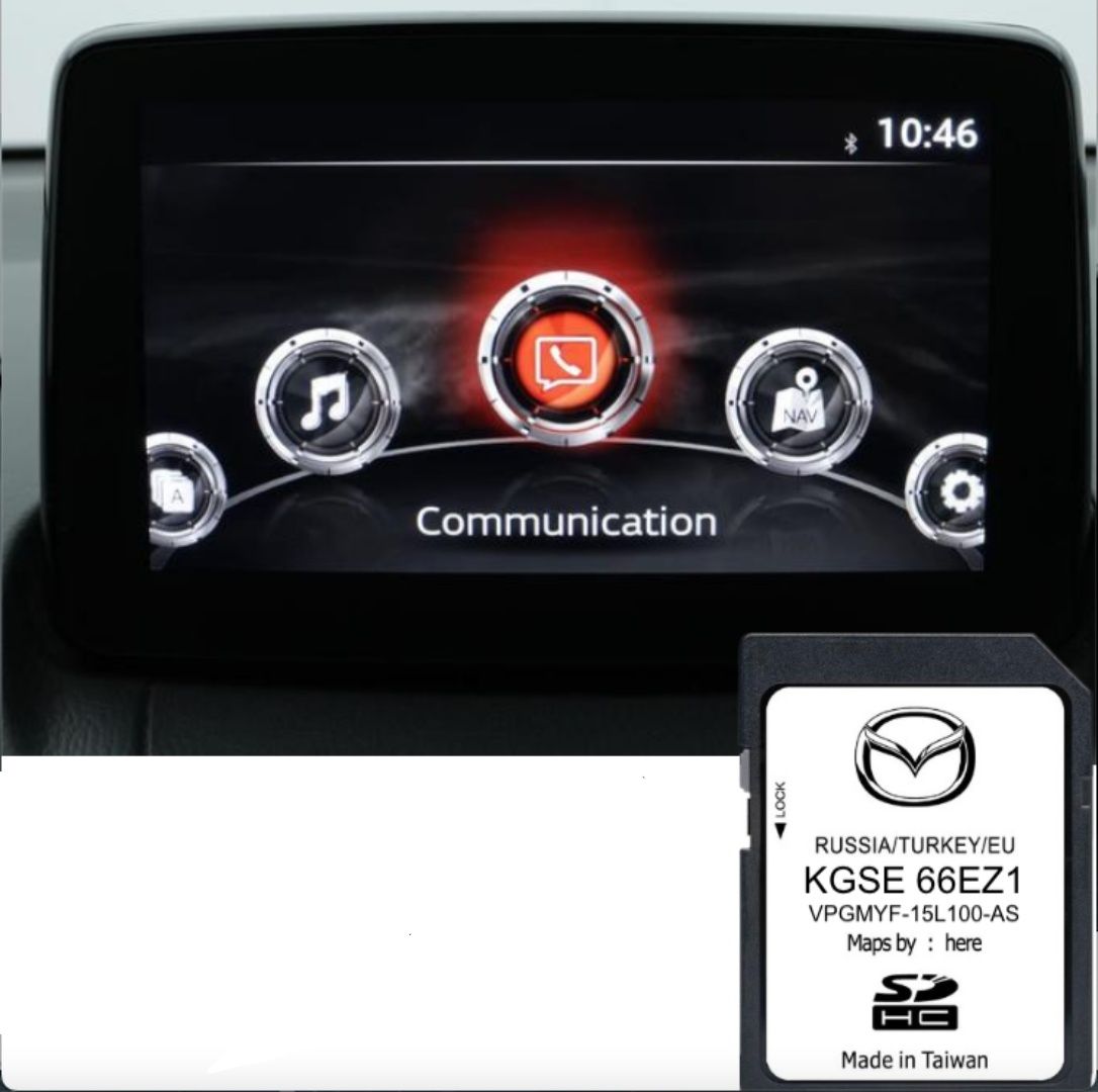 Cartão Mapas GPS Mazda 2024 Europa c/ aviso radares fixos