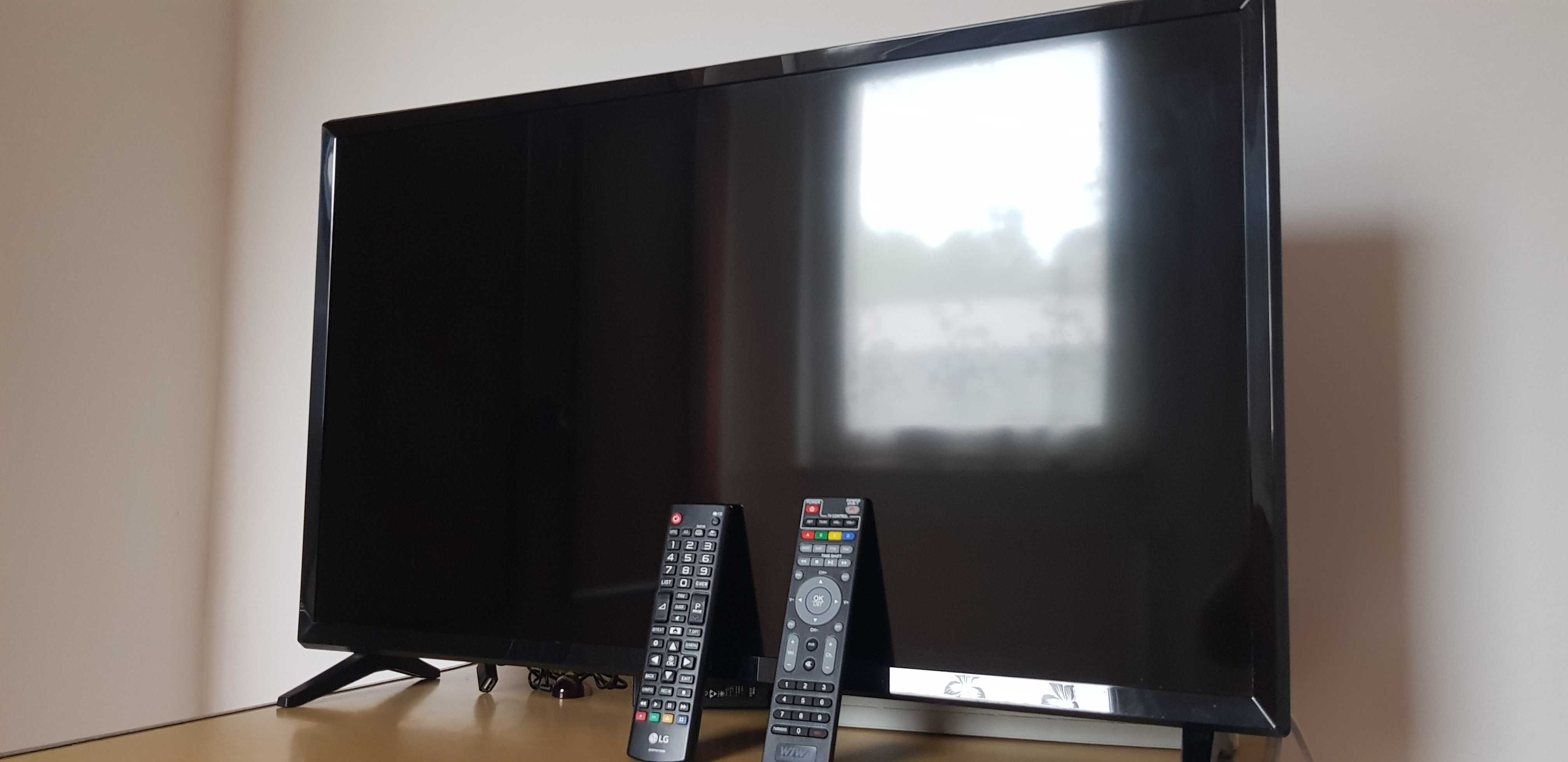 Telewizor LG 32 cale led, nowy tuner dvbt, 2 piloty.