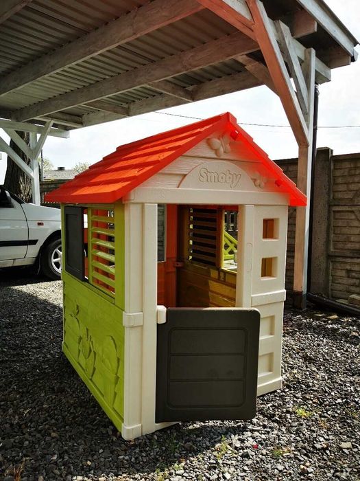 Domek Smoby Nature z kuchnią +2 super gratisy (kosz i wózek na zakupy)