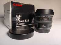 Canon EF 15mm f/2.8 stan igła Fisheye