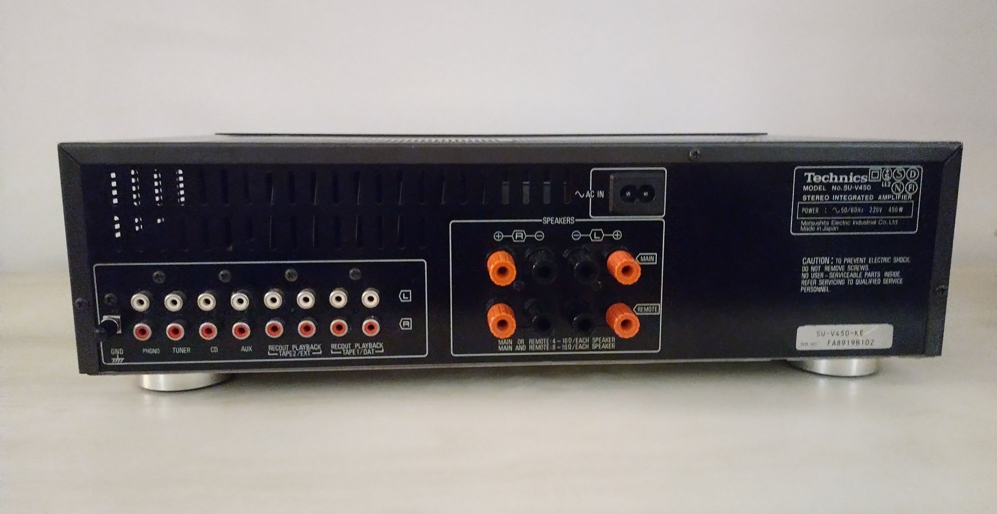 Technics amplificador VU 450 excelente estado Classe AA