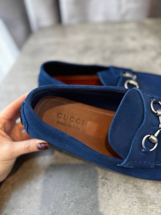 Замшевые мокасины Gucci ОРИГИНАЛ