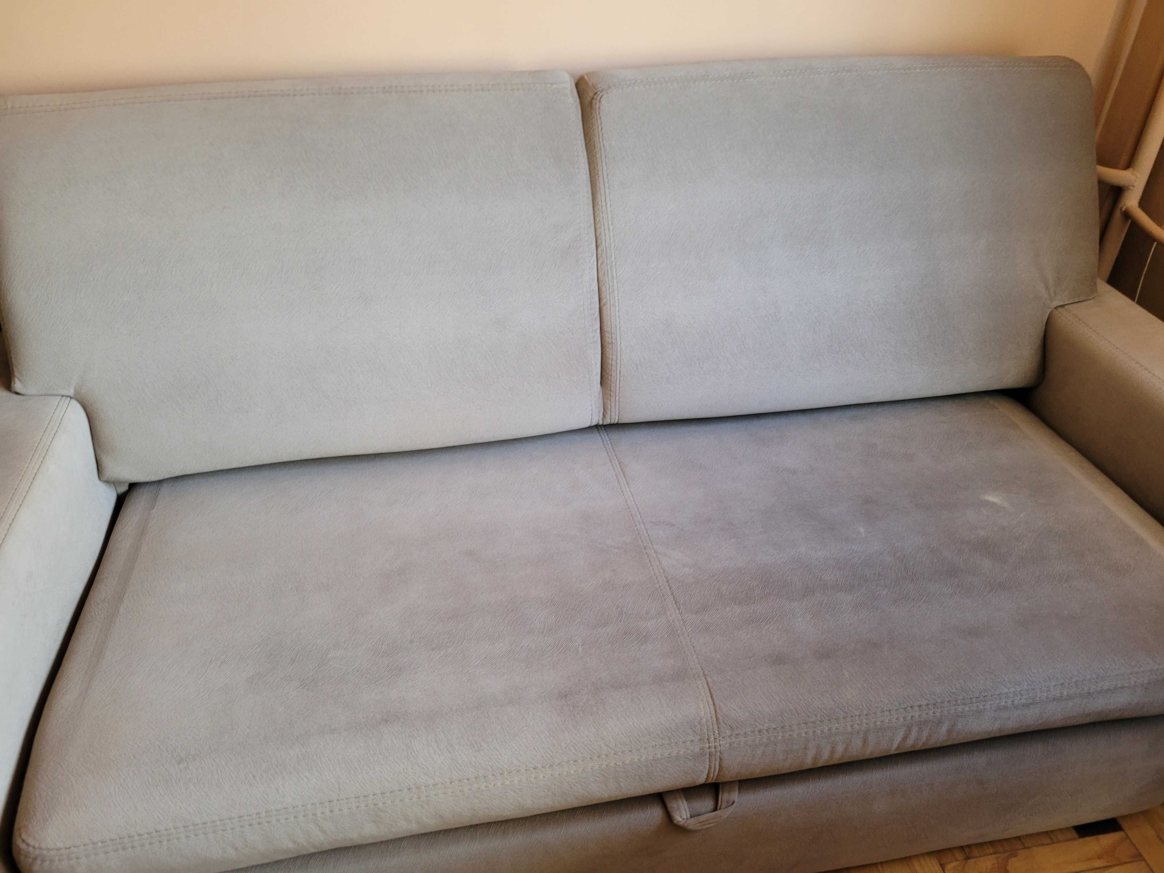 Sofa dwuosobowa szara