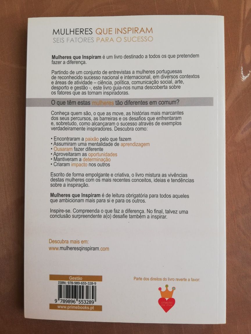 NOVO: Livro "Mulheres que inspiram, 6 fatores para o sucesso"