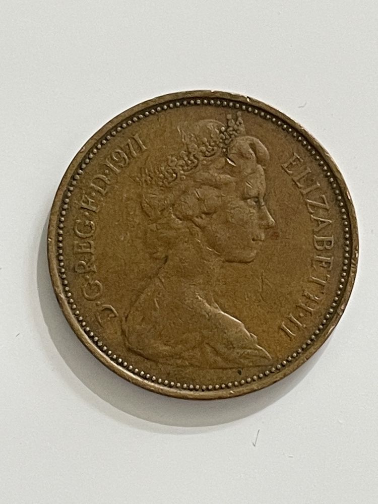 New pence 2 1971 brąz