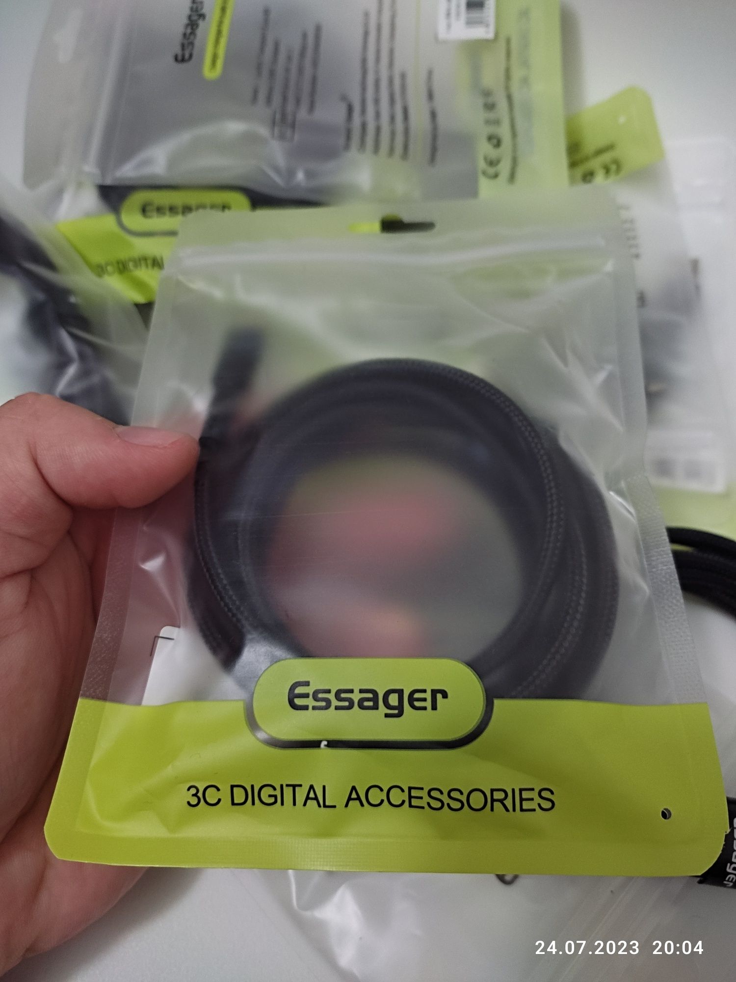 Кабель зарядный 2 метра Essager micro USB  7A Q.C. быстрая зарядка