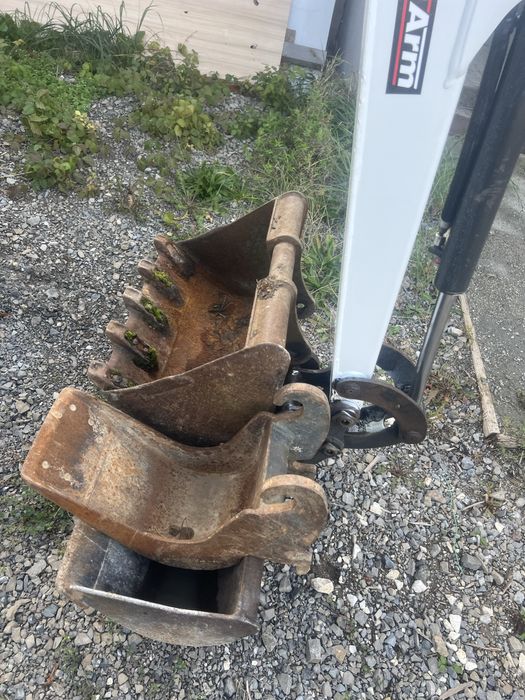 Minikoparka koparka Bobcat E17 long 3 lyzki super stan jcb kubota