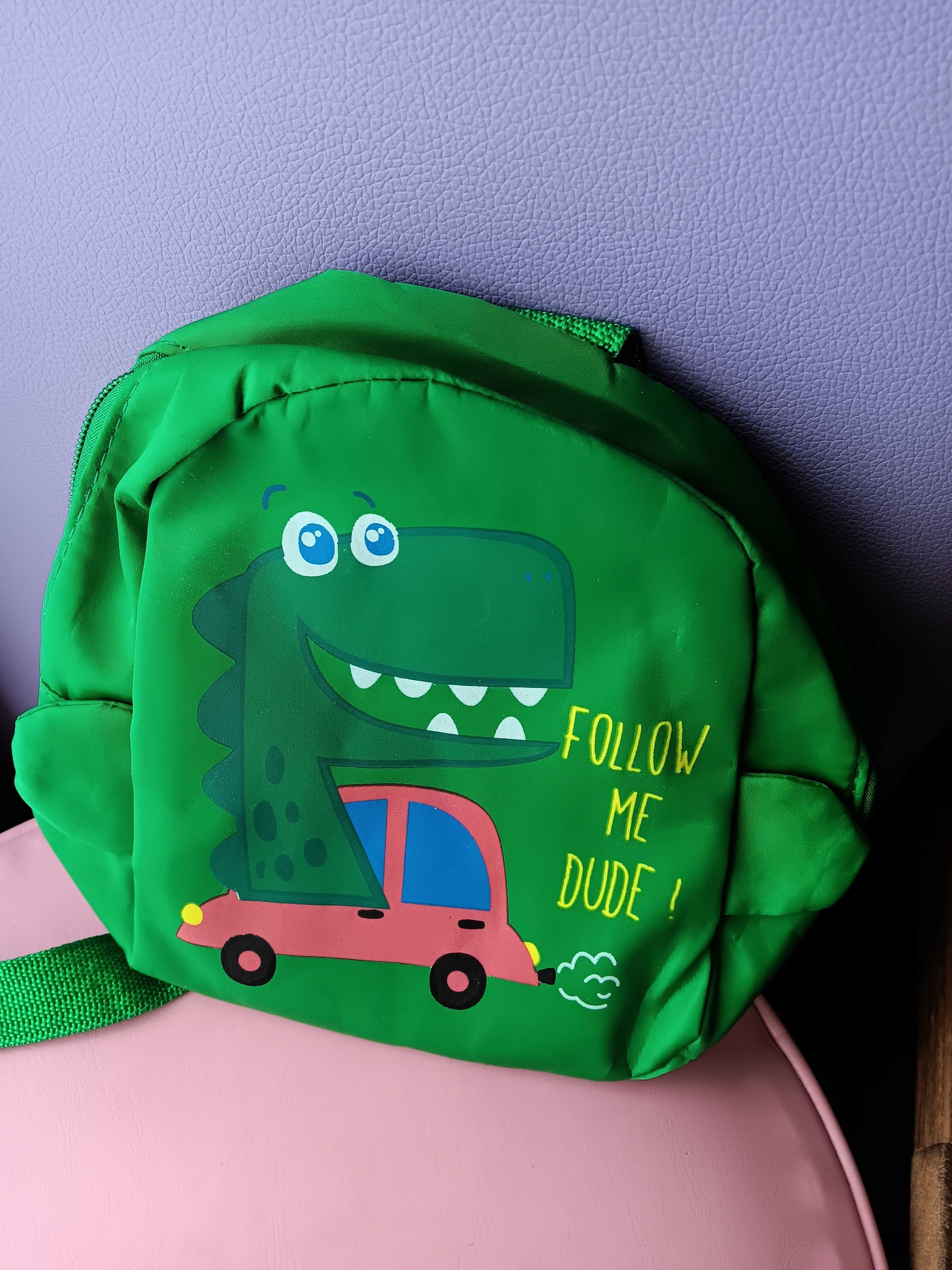 Mini mochila Dino Azul ou verde