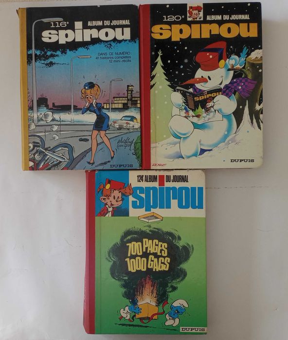 Album Spirou - 3 Volumes em francês