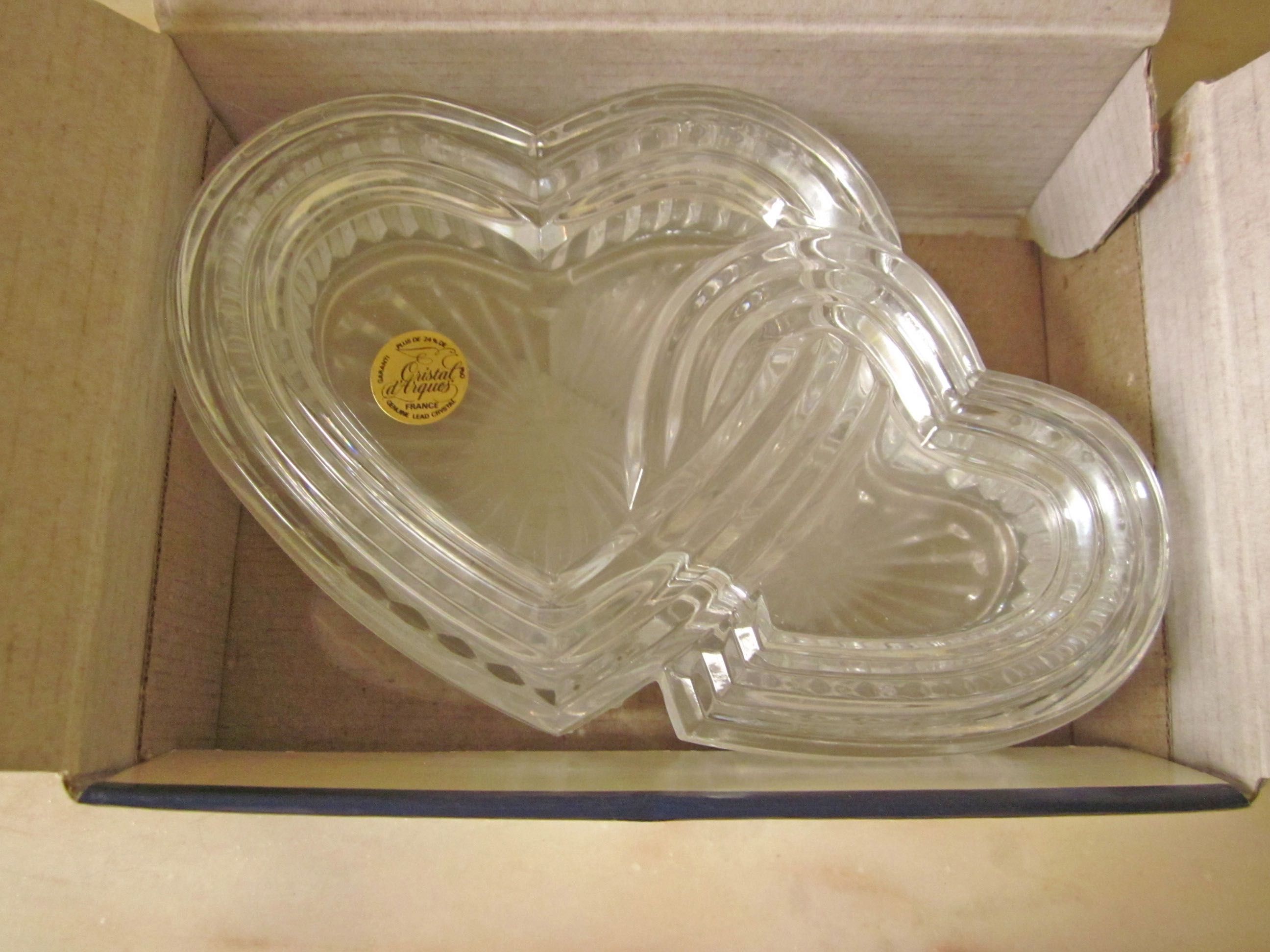 Caixa corações Cristal d'Arques