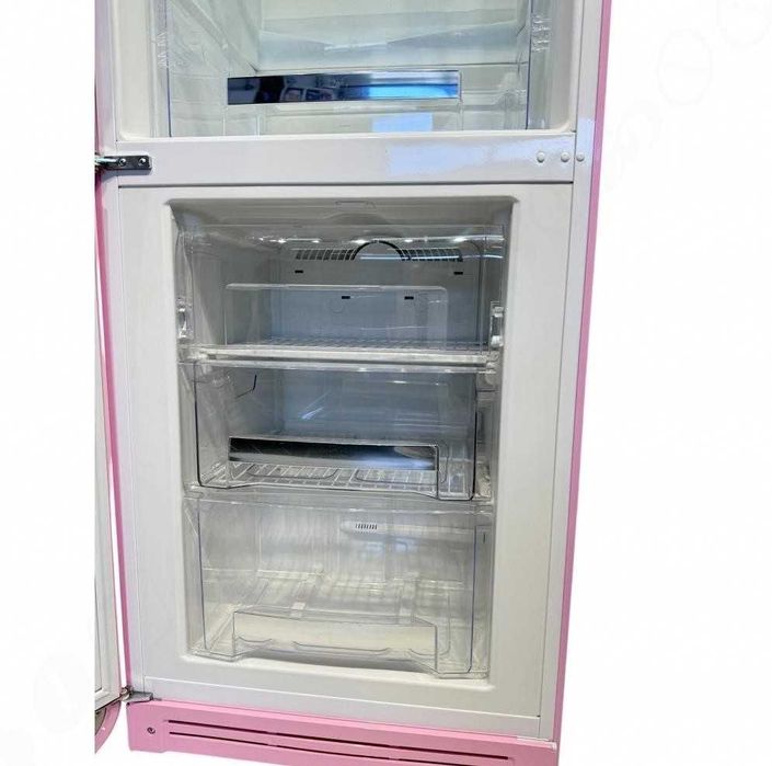 Холодильник SMEG / СМЕГ FAB32LRON1, ретро, 2-кам. рожевий