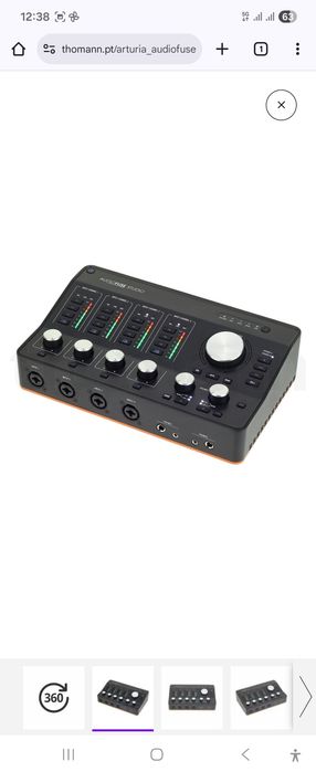 Placa de som Arturia Audio Fuse Studio