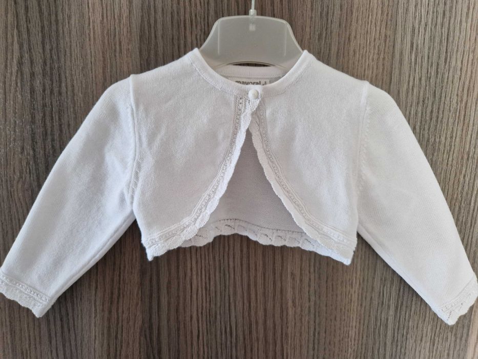 Komplet sukienka r. 68/74 + bolerko r. 68, stan idealny