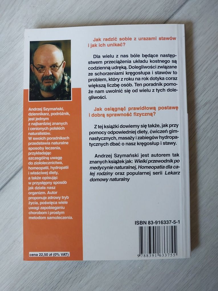 "Kręgosłup i stawy" - Andrzej Szymański. NOWA.
