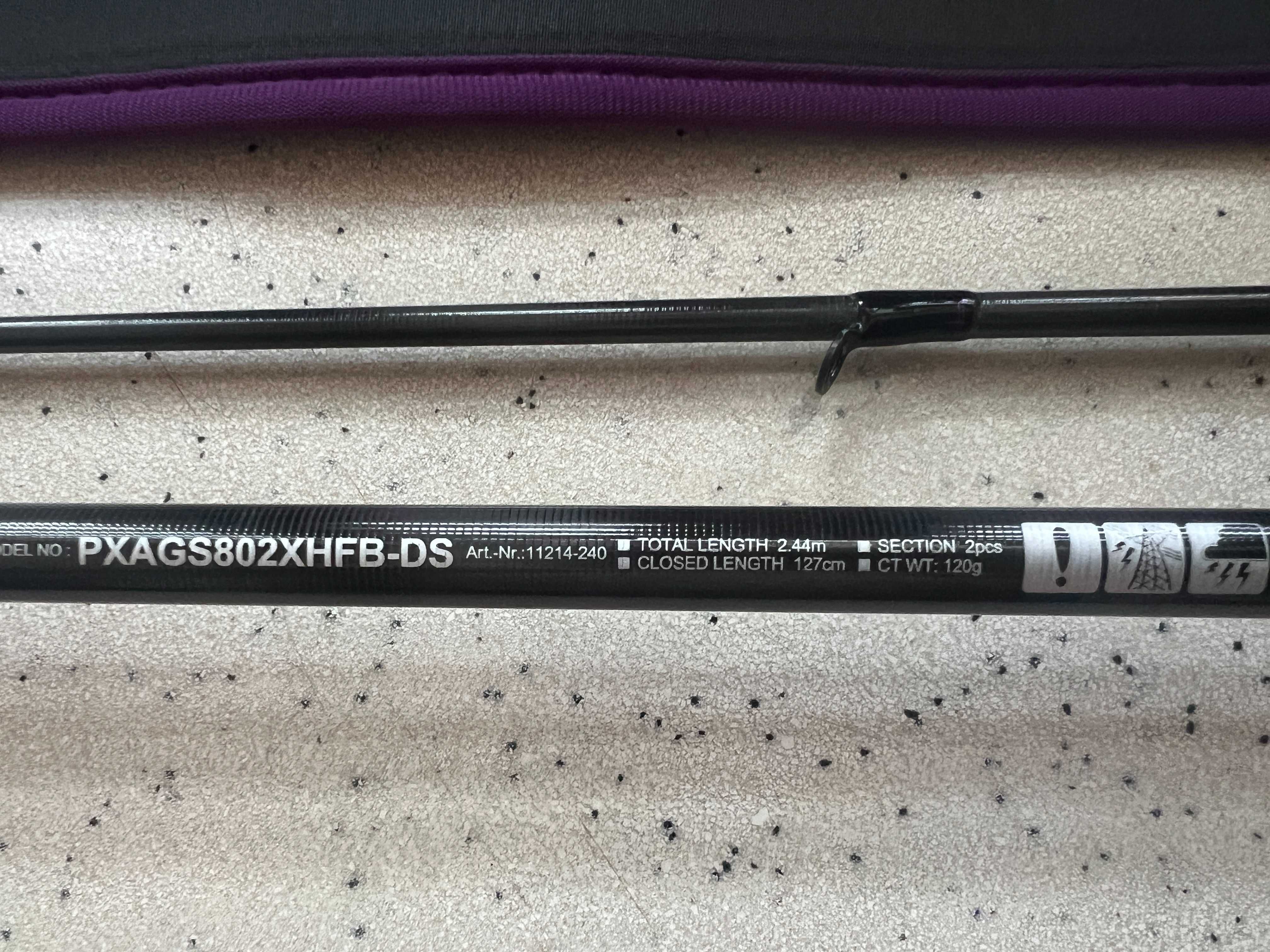 Уастинговый спиннинг Daiwa Prorex AGS Bait Lazy Pike 8` 2.44m 120g