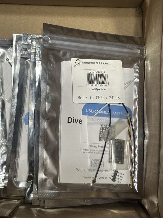 Приймач BetaFPV SuperD 2.4G приймач elrs 2.4 RX 2.4 ГГц