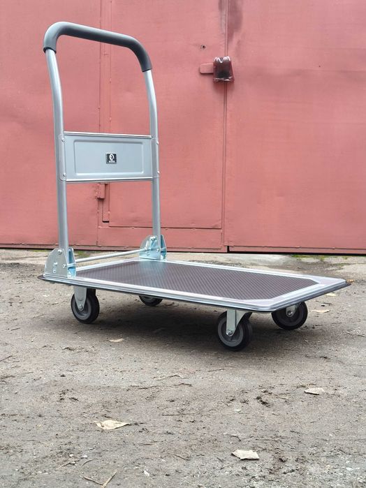 Компактные металлические тележки с платформой