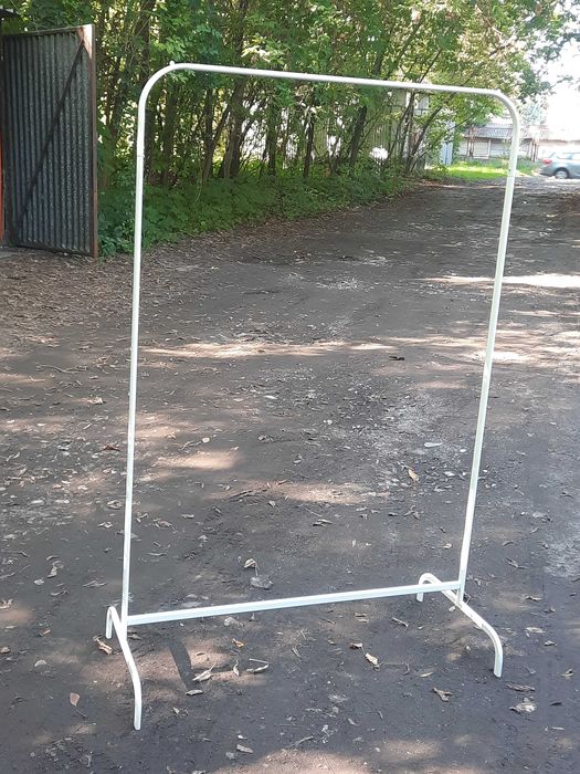 MULIG Ikea Wieszak na ubrania biały 99x152 cm metalowy stojak