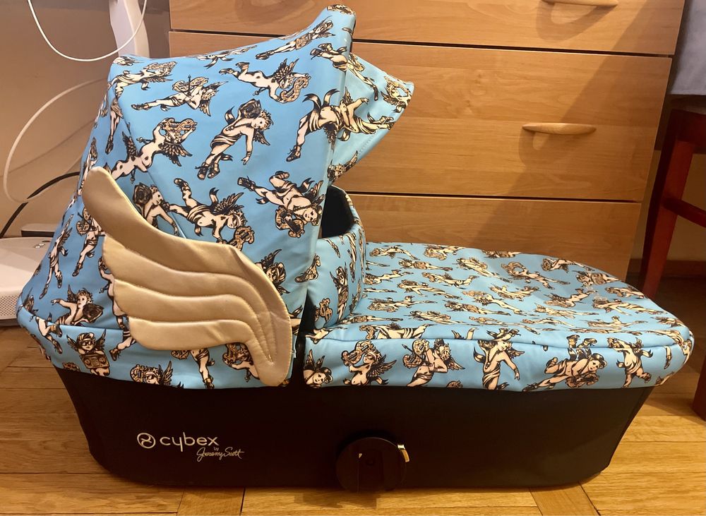 Gondola Cybex Mios 1.0 2.0 Jeremy Scott Cherubs Blue Platinum