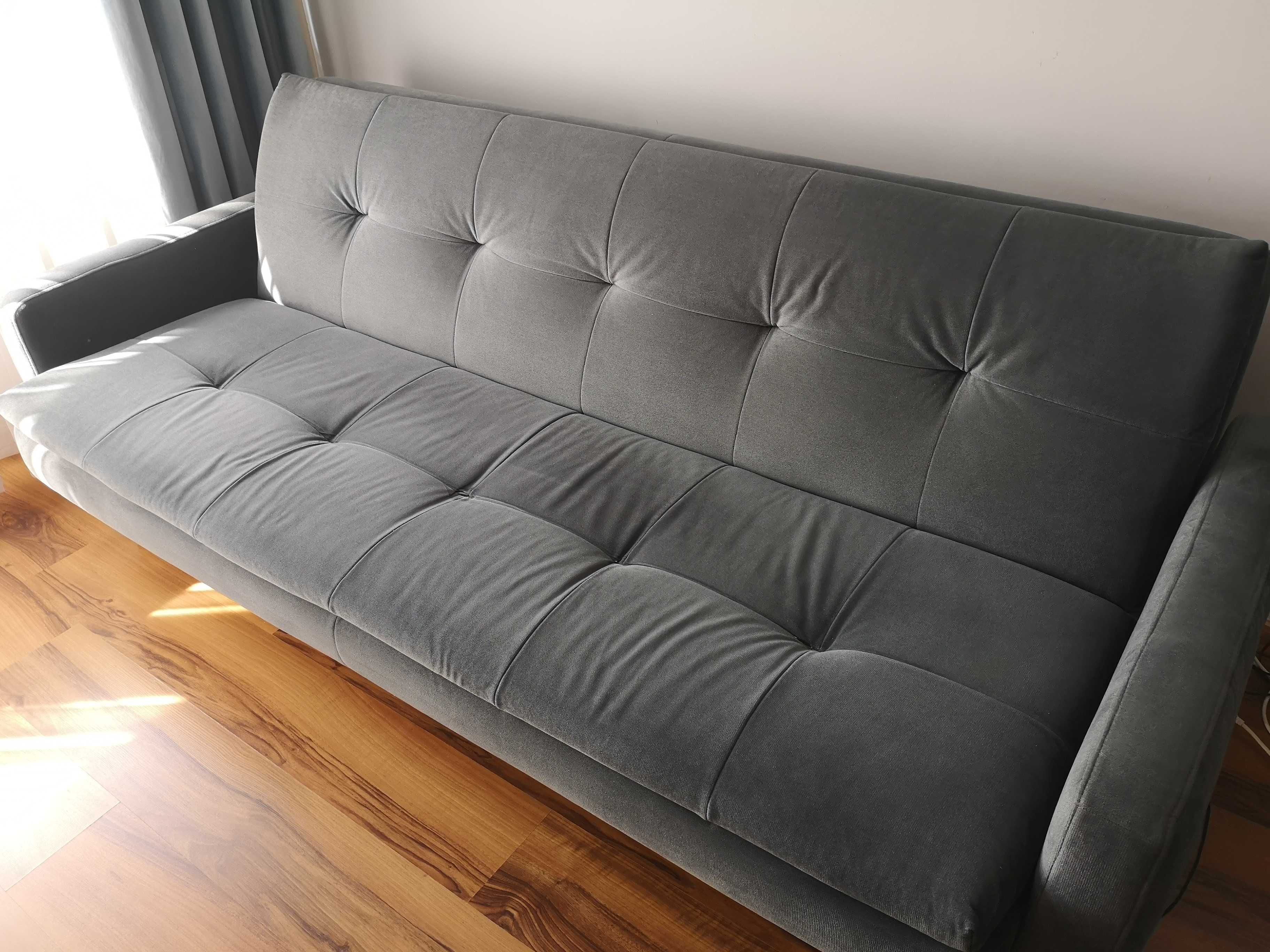 Wersalka/ kanapa/ sofa z funkcją spania + pojemnik na pościel + puf