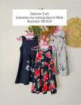 Zestaw 3 szt sukienka letnia na ramiączkach H&M 98 104