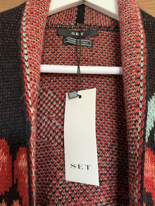 SET Karding dlugi  sweter nowy alpaka wełna
