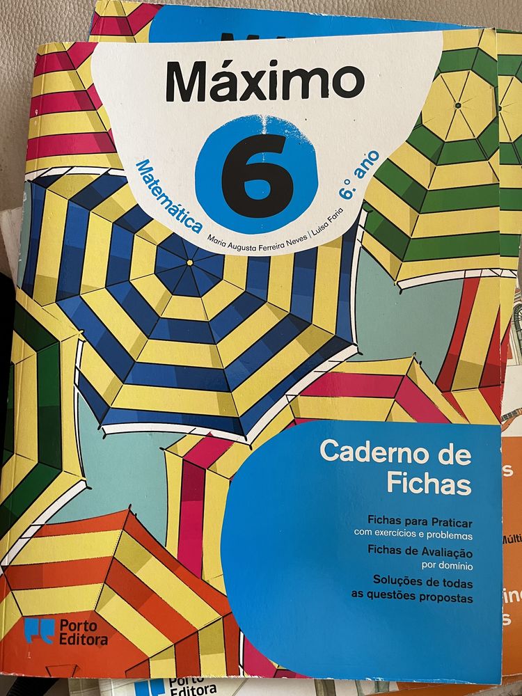Livro Máximo 6.º ano - Caderno Fichas/ Máximo do Aluno