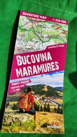Rumunia Bukowina Maramuresz mapa turystyczna off road