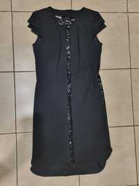 Платье с паетками чёрное