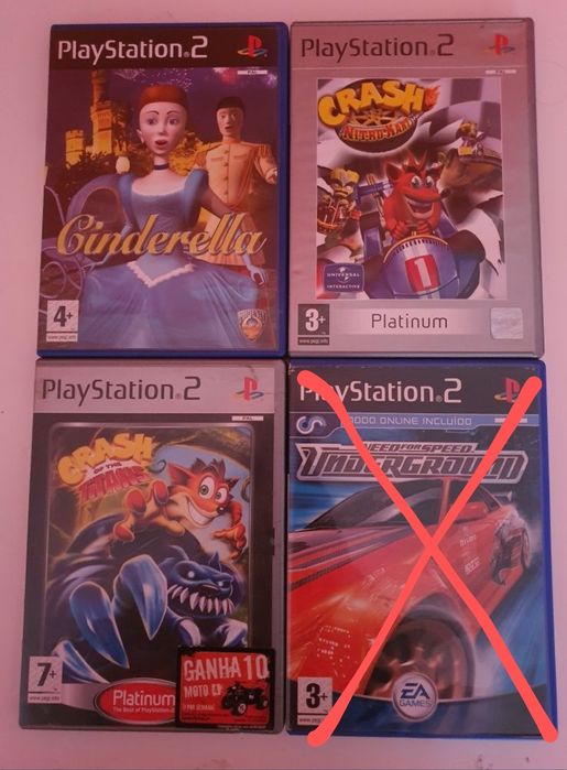 Jogos ps2 5€ cada