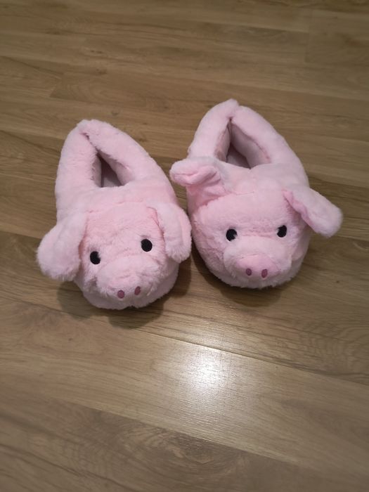 kapcie świnki różowe śmieszne urocze