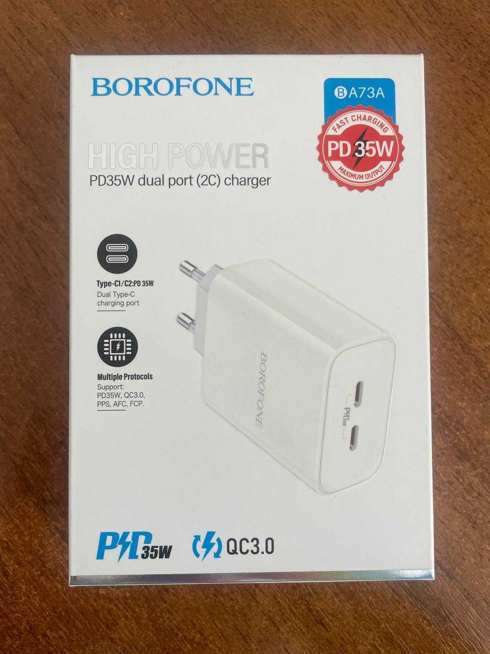 Зарядний пристрій Borofone BA3A PD35W / блок живлення type-c