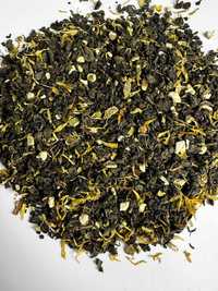 Цейлонський зелений чай зі шматочками цитрусів та пелюстками календули