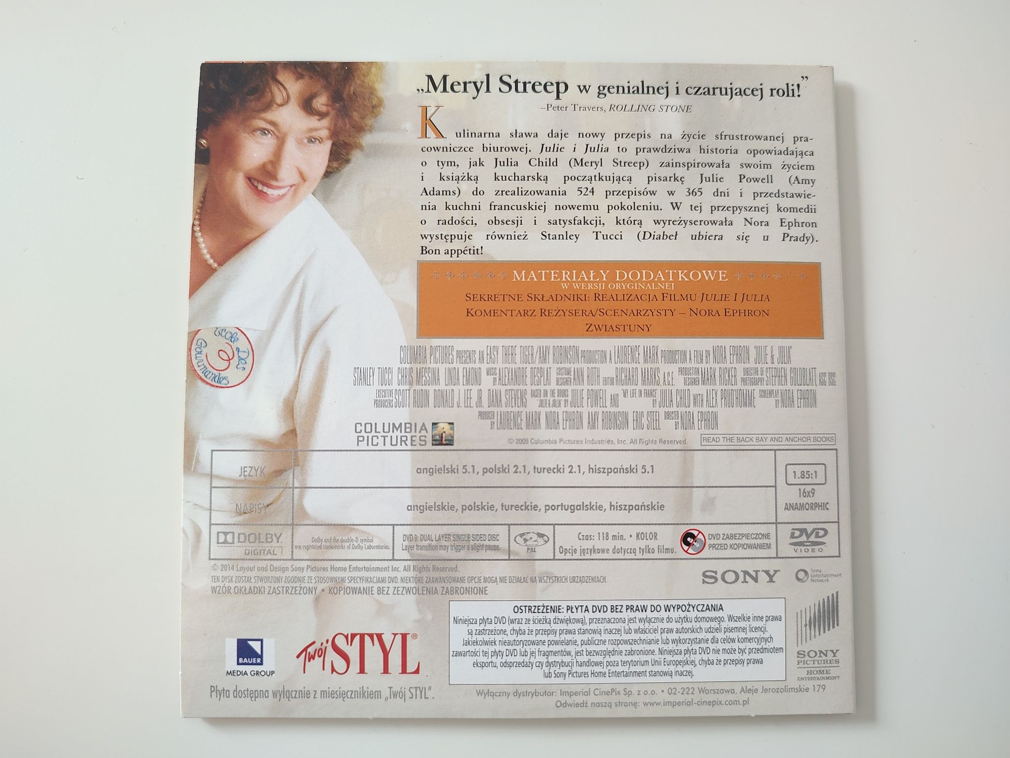 Film DVD Julie & Julia stan idealny