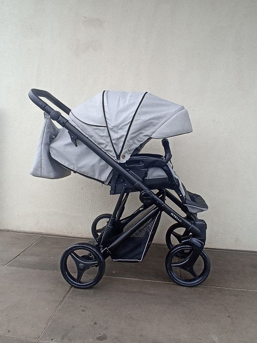 Wózek 3w1,4w1 Bebetto nitello szary fotelik maxi Cosi