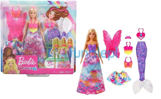 Barbie Dreamtopia Baśniowe Przebieranki 3w1 GJK40