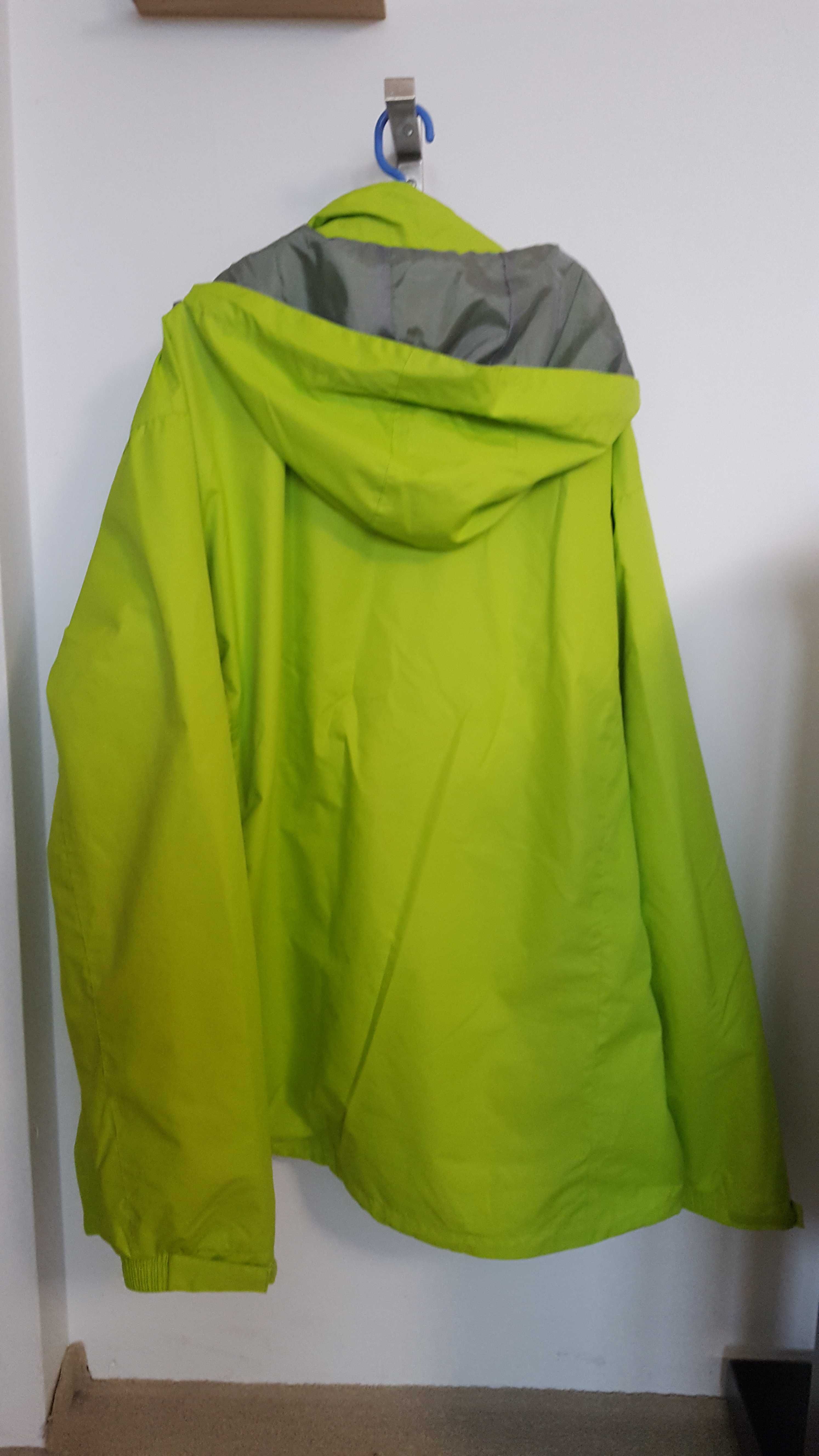 jasnozielona kurtka  z kapturem - 4XL- DUŻA Nowa
