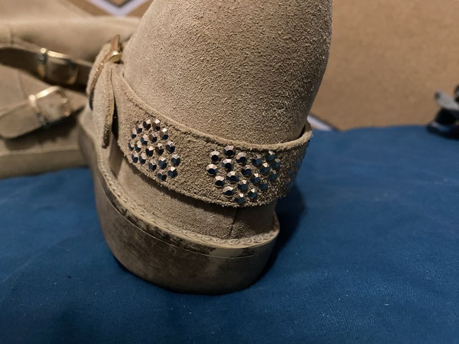 Сапоги замшевые 38 размер