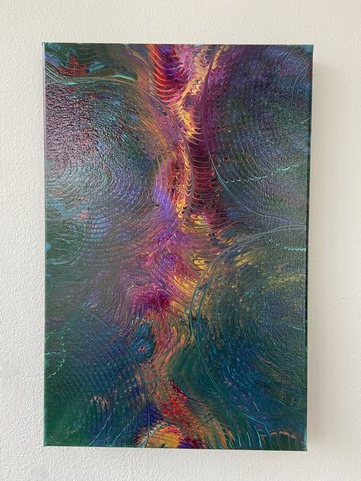 Abstrakcyjny obraz – ręcznie malowany, nowoczesna dekoracja