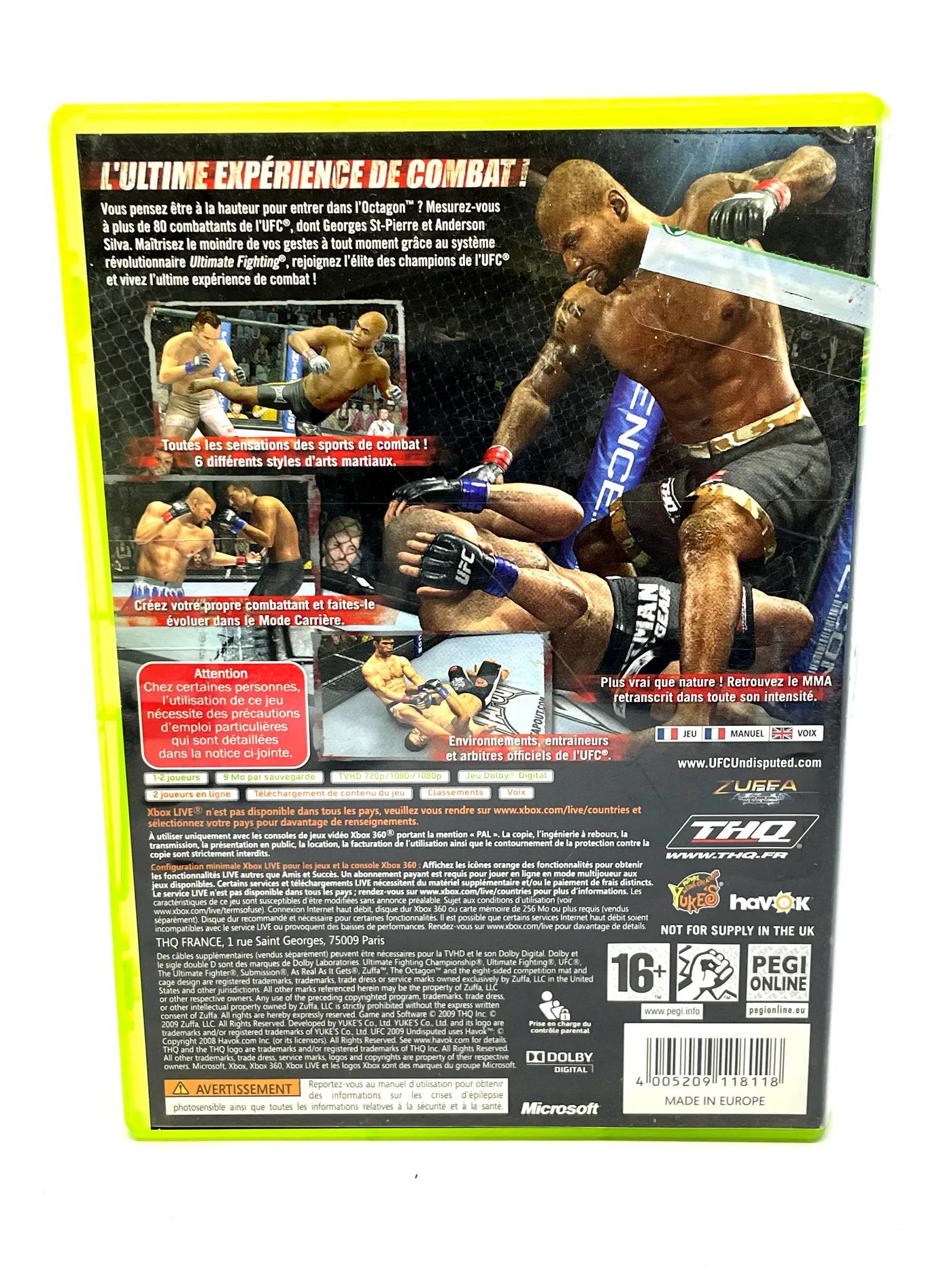 UFC Undisputed 2009 Xbox 360 Po Angielsku