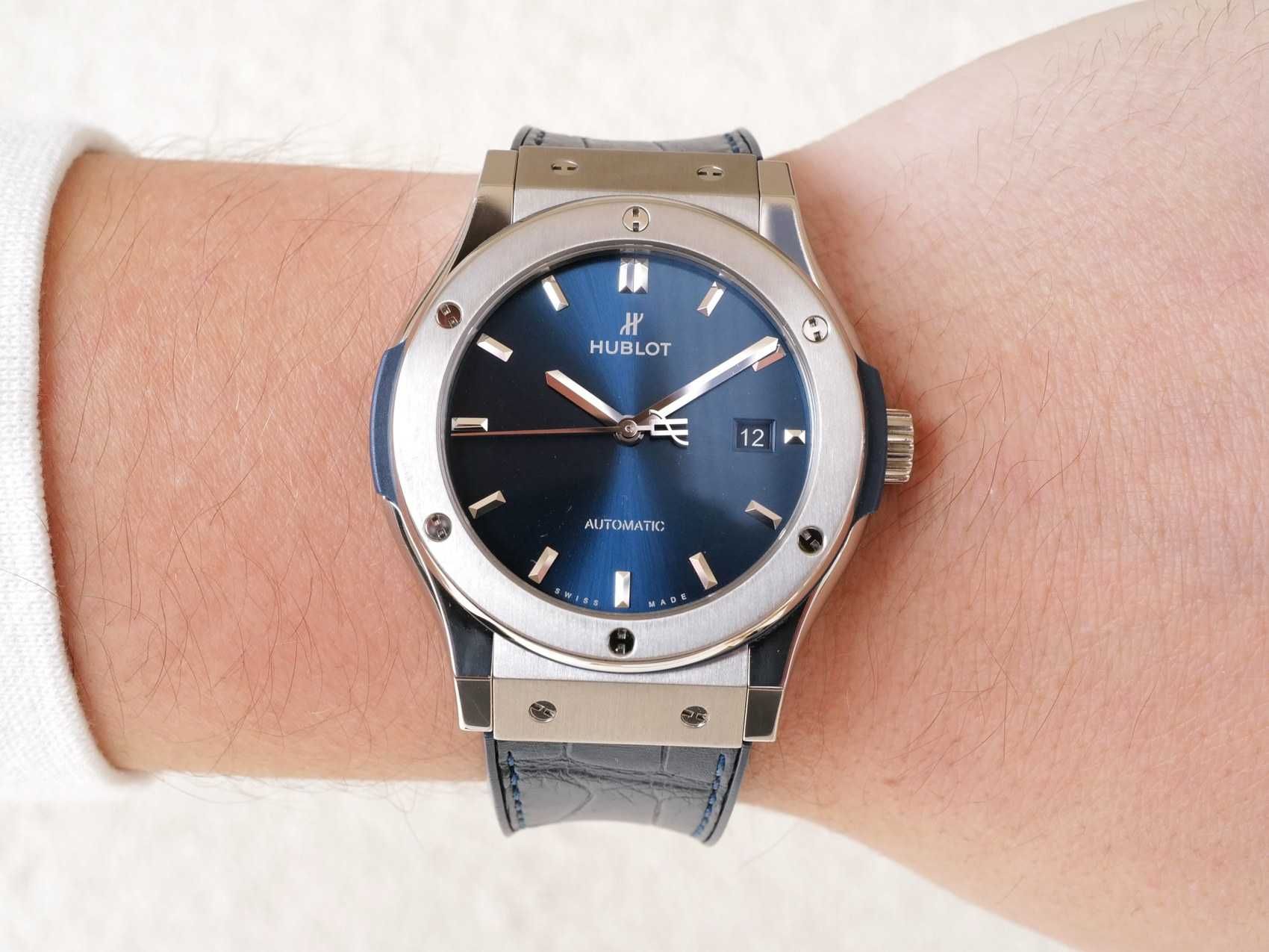 Hublot Classic Fusion Automatic Titanium Blue Dial 42mm